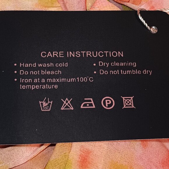 NEW CYAN ROSE OFF Beach Chic Ruffles V-neck Sexy Floral Print Dress Small - Picture 6 of 8